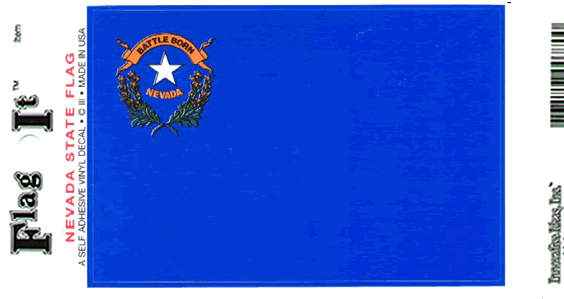 Nevada Flag Decal Sticker