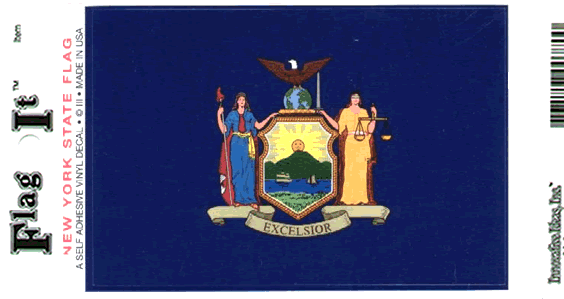 New York Flag Decal Sticker