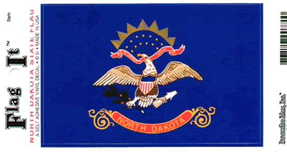 North Dakota Flag Decal Sticker