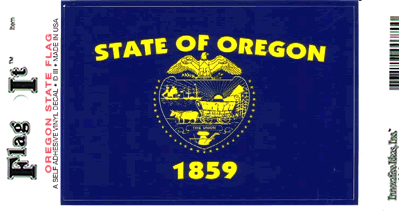 Oregon Flag Decal Sticker