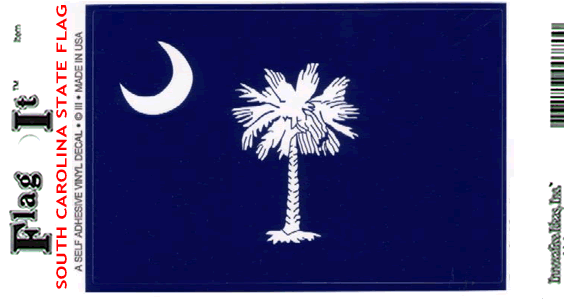South Carolina Flag Decal Sticker