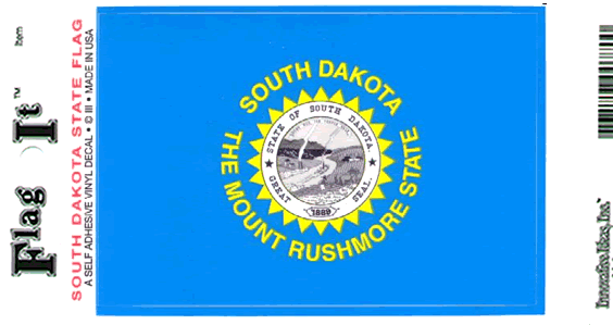 South Dakota Flag Decal Sticker