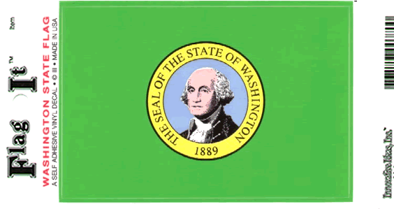 Washington Flag Decal Sticker