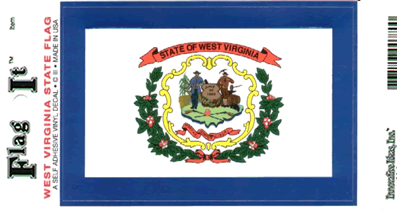 West Virginia Flag Decal Sticker