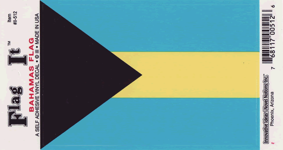 Bahamas Flag Decal Sticker