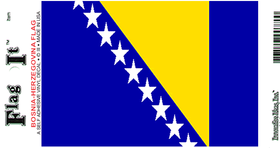 Bosnia Flag Decal Sticker