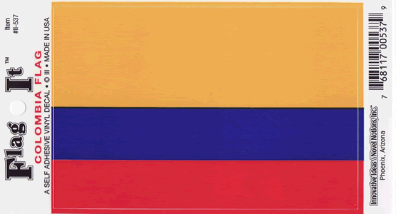 Colombia Flag Decal Sticker