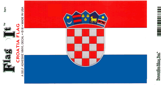 Croatia Flag Decal Sticker