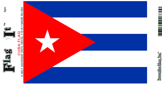 Cuba Flag Decal Sticker