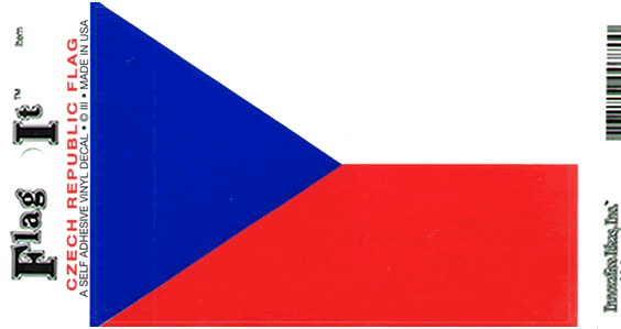 Czech Republic Flag Decal Sticker