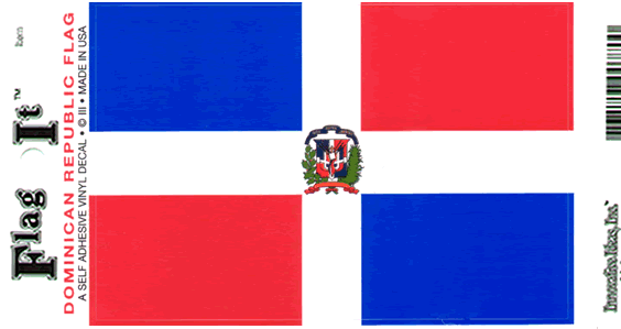 Dominican Republic Flag Decal Sticker