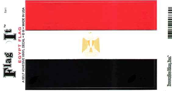 Egypt Flag Decal Sticker