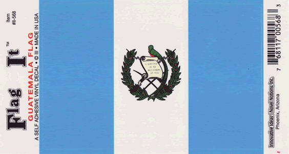 Guatemala Flag Decal Sticker