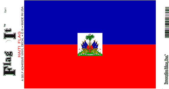 Haiti Flag Decal Sticker