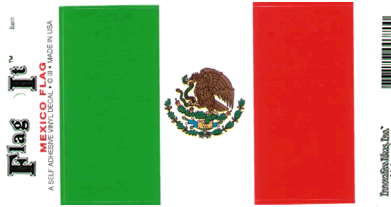 Mexico Flag Decal Sticker