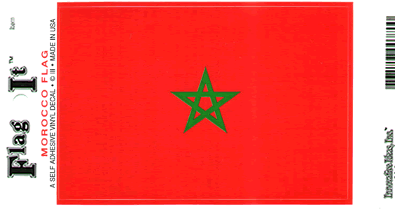 Morocco Flag Decal Sticker