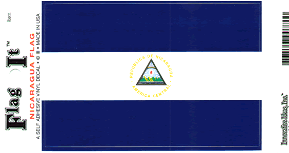 Nicaragua Flag Decal Sticker