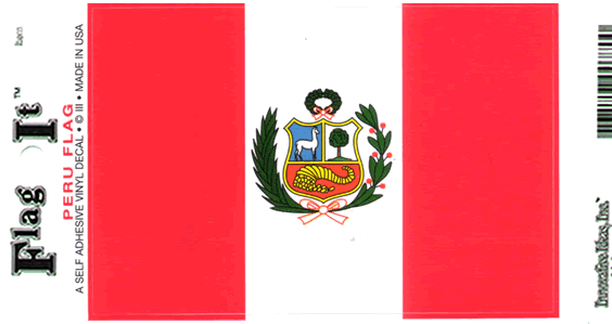 Peru Flag Decal Sticker