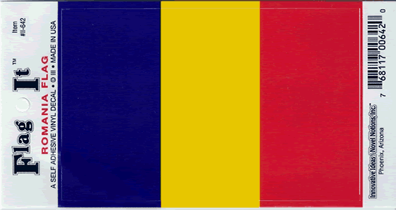 Romania Flag Decal Sticker