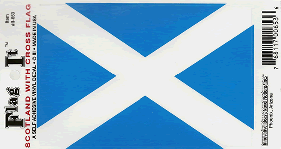 Scotland St. Andrews Cross Flag Decal Sticker