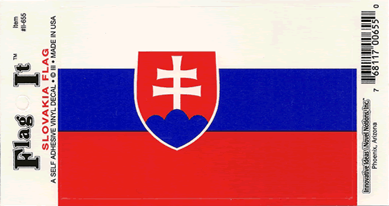 Slovakia Flag Decal Sticker