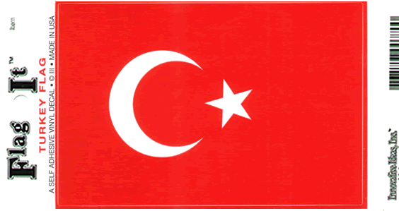 Turkey Flag Decal Sticker