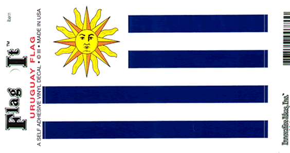 Uruguay Flag Decal Sticker