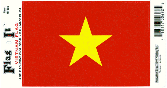 Vietnam Flag Decal Sticker