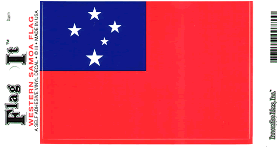 Western Samoa Flag Decal Sticker