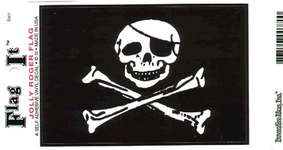 Jolly Roger Flag Decal Sticker