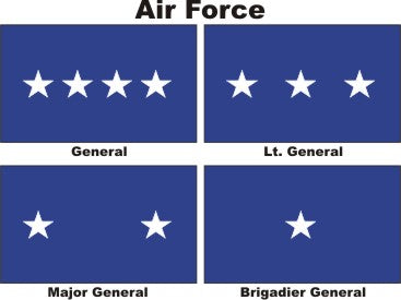 Officers Flags Air Force USAF
