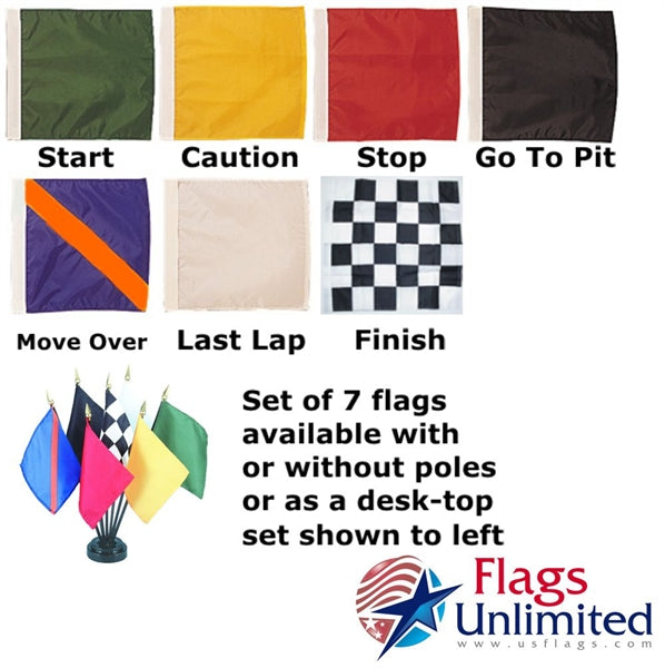 Auto Racing Flag Set (7 Flags)