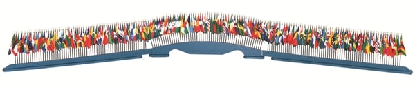 Stand for (193) 4x6 in. flags (U.N. Set)