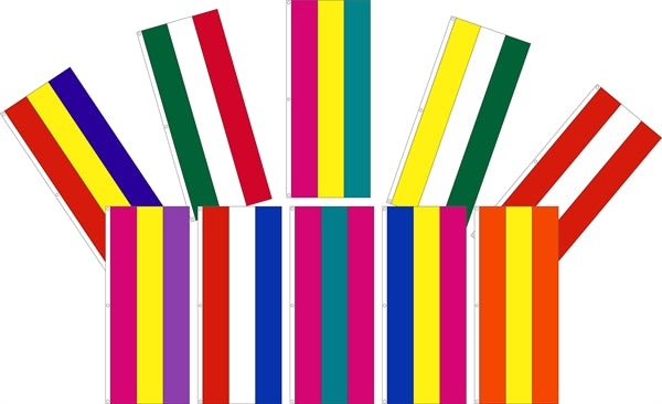 3 Stripe Attention Tall Flag