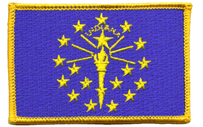 Indiana Flag Patch