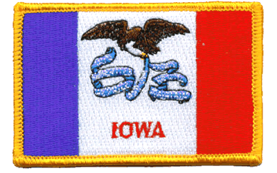 Iowa Flag Patch