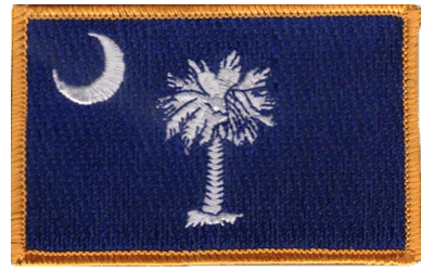 South Carolina Flag Patch
