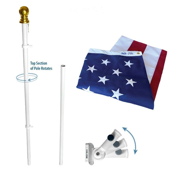 Spinning Flagpole USA Kit - Annin Brand