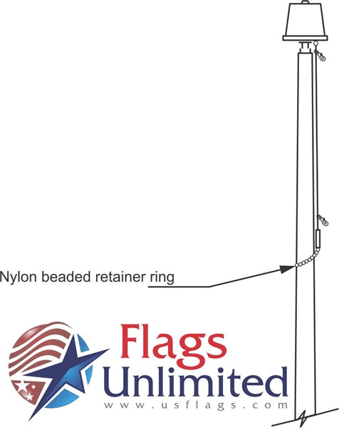 Flag Retainer Beaded Retainer Ring Flagpole Replacement Parts From Flags Unlimited