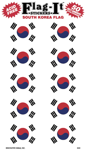South Korea Flag Decal Sticker