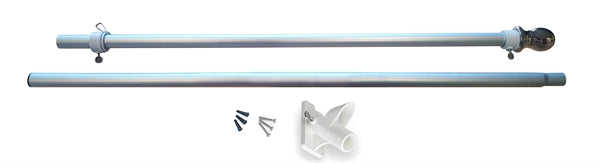 All American Flagpole Kit Silver