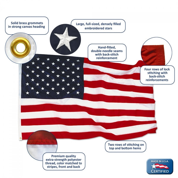 Valley Forge American Flags - Duratex Material