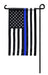 Thin Blue Line USA Garden Flag
