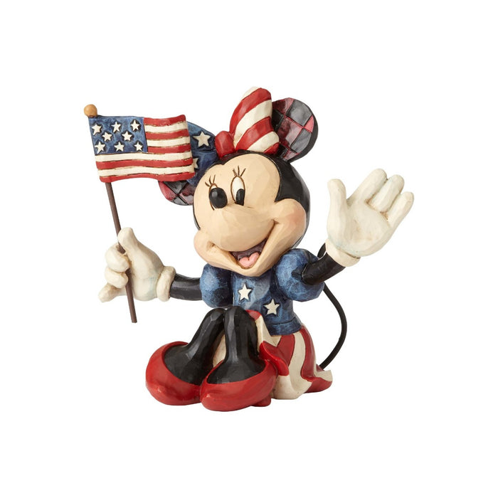 Jim Mini Mouse Jim Shore Mini Patriotic Minnie Mouse Figurine — Flags Unlimited