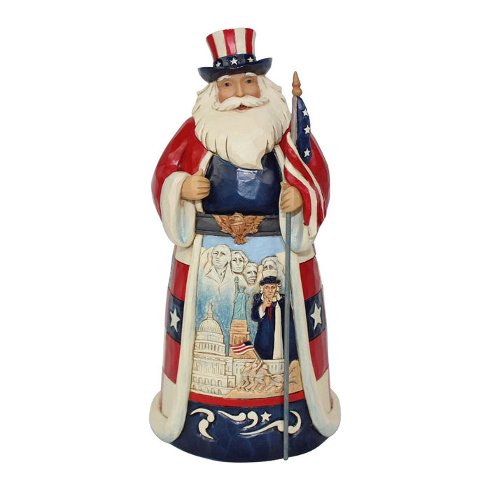 Jim Shore America Santa Around the World Figurine