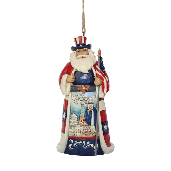 Jim Shore America Santa Around the World Ornament