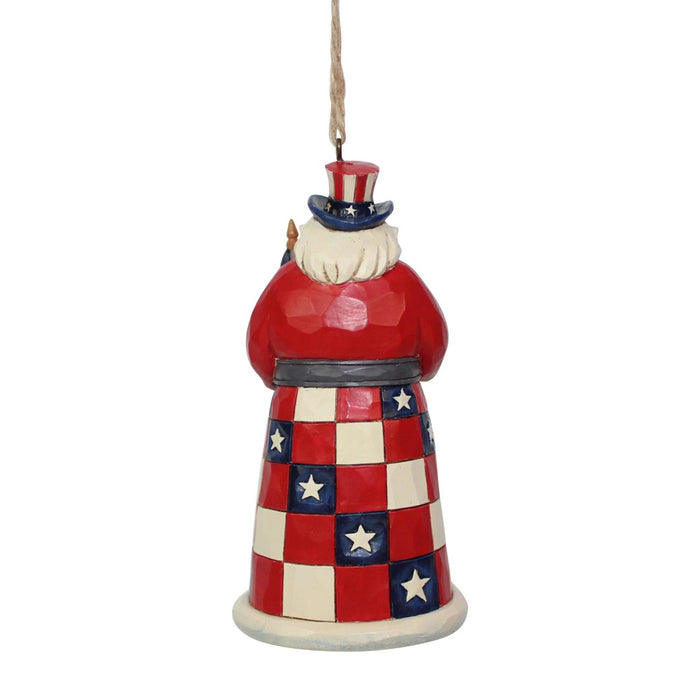 Jim Shore America Santa Around the World Ornament