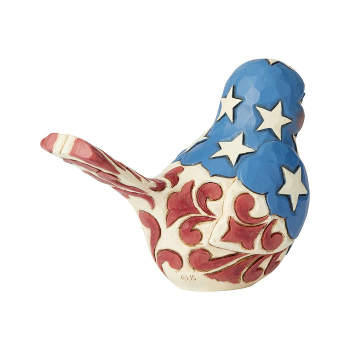 Jim Shore "Feathered in Freedom" Patriotic Bird Figurine