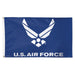 Air Force Wings Logo Flag Blue
