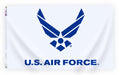 Air Force Wings Logo Flag White
